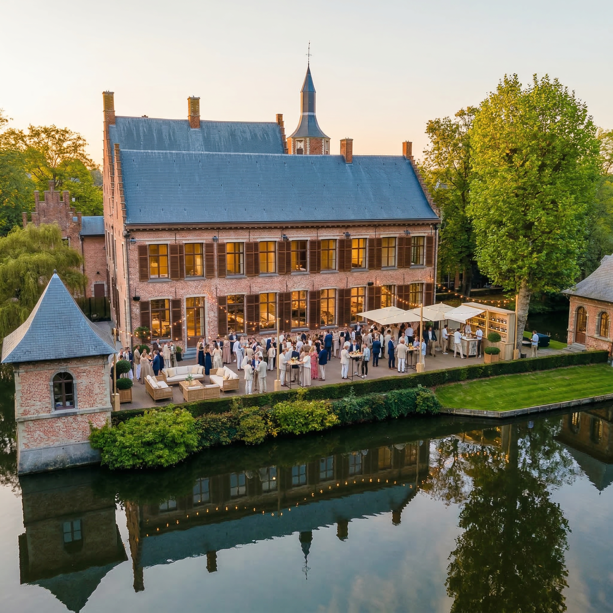 Zomerreceptie op het terras